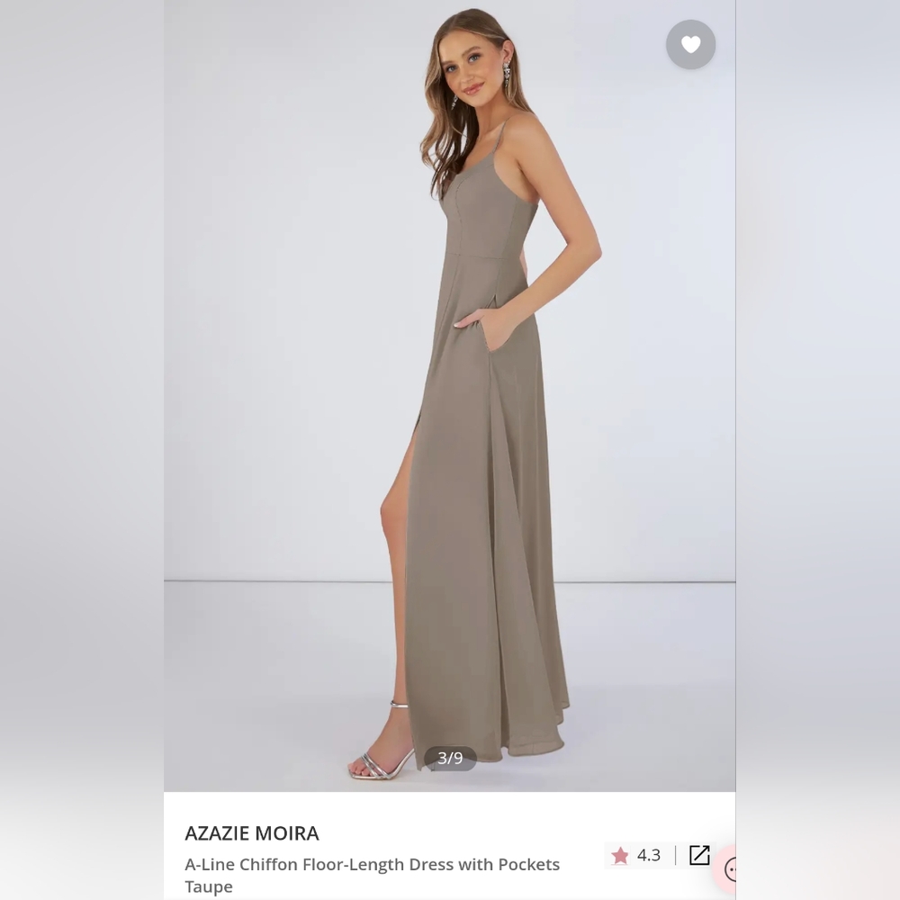 Azazie Moira Taupe A4